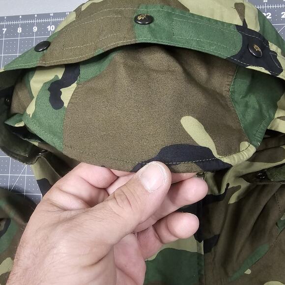 Parka Cold Weather M81 Camouflage Large Long USGI Military Rain Coat Jacket Army - Picture 8 of 16